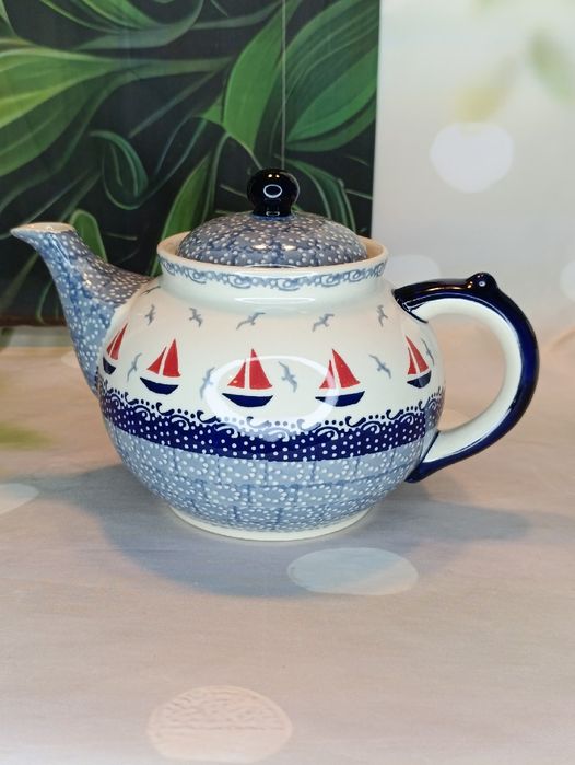 Czajnik imbryk ceramiczny duży 1,5L Ceramika Bolesławiec