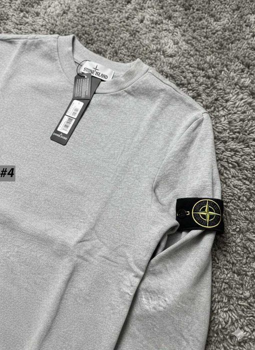 Свитшот Серый Stone Island — Стон Айленд Толстовка Сіра Стоник