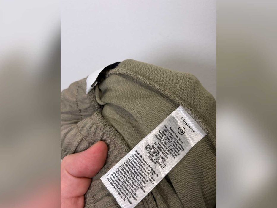 Spodnie khaki szerokie nogawki wysoki stan XS / 34 / 6