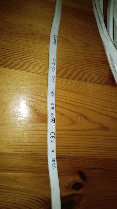 Przewód YDYp 3x2.5 mm 25 mb