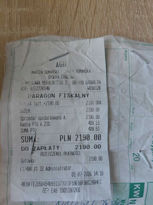 Pralko suszarka Firmy gorenje
