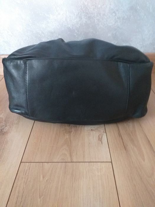 MAXMARA oryginalna skóra naturalna torebka shopper worek kuferek dżety