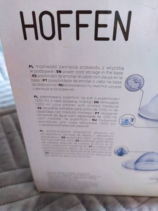 Elektryczna Wyciskarka cytrusów Hoffen