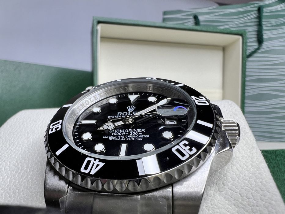 Часы механические ролекс submariner 41мм полный комплект ролекс