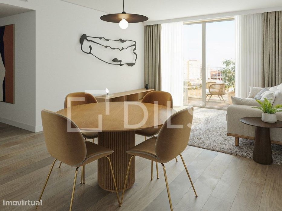 Apartamento T3 com varanda no novo empreendimento no campo Grande