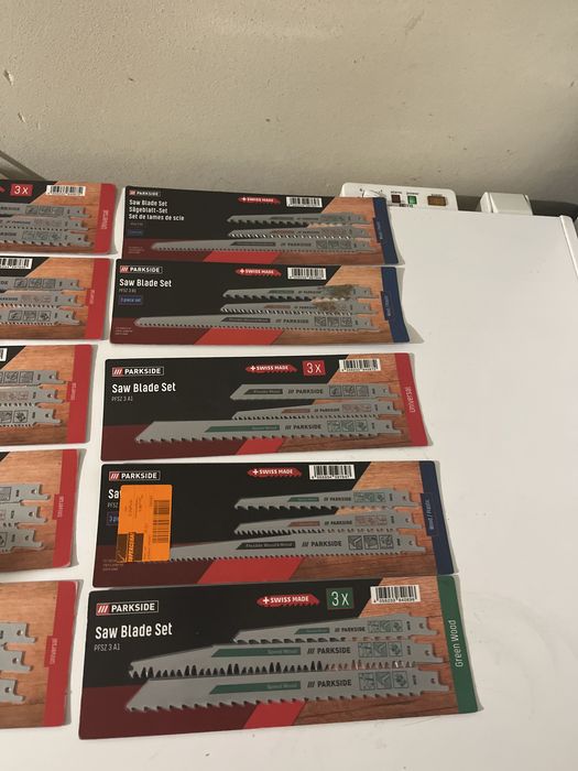 Duzy zestaw 10 blisterow Brzeszczoty Parkside