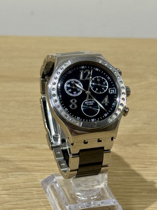 Наручний годинник. Модель: YCS485G Dreamnight  Оригінальний Swatch Irony Chronograph Swiss Made, сталевий браслет