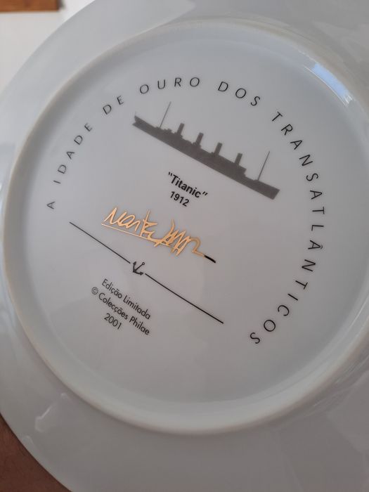 Prato com o Titanic