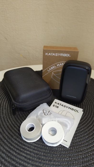 SUPVAN E16 Bluetooth Drukarka Etykiet z 2 rolkami 15 mm x 6 m