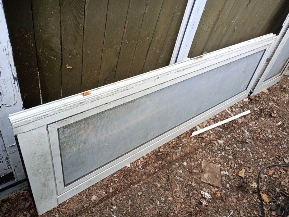 Okno aluminiowe uchylne ok 200 x 60 cm dostępne 2 sztuki