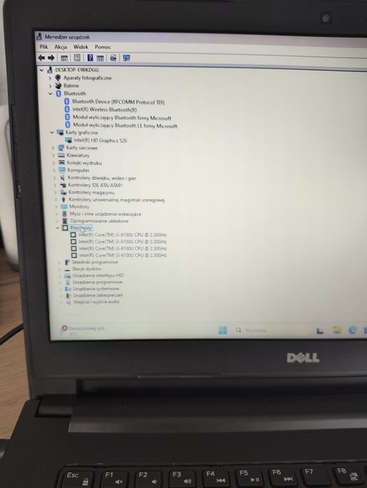 Laptop Dell Intel i3 6-gen 16 GB RAM 256 GB SSD mega komplet