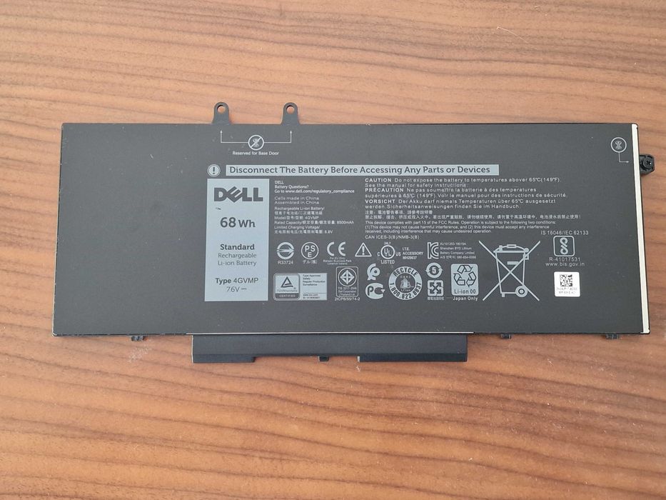 Bateria Original Dell 4GVMP 7.6v 8500mah 68wh