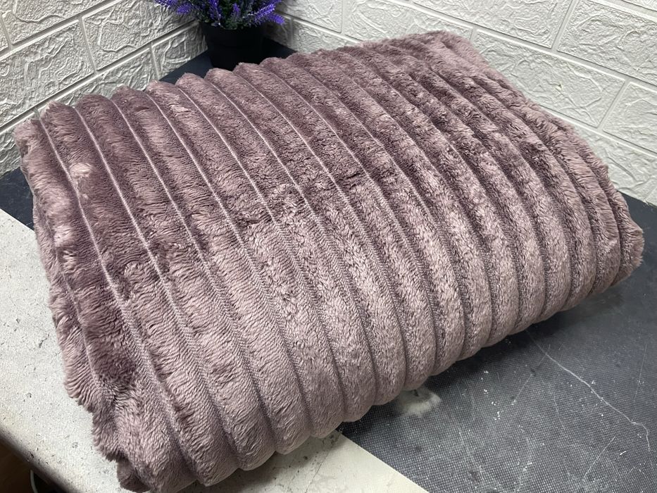 Плед шарпей 200/230см  3.5см смужка. Подарункова сумка!