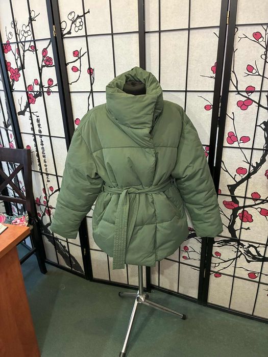 Kurtka damska zimowa zielona