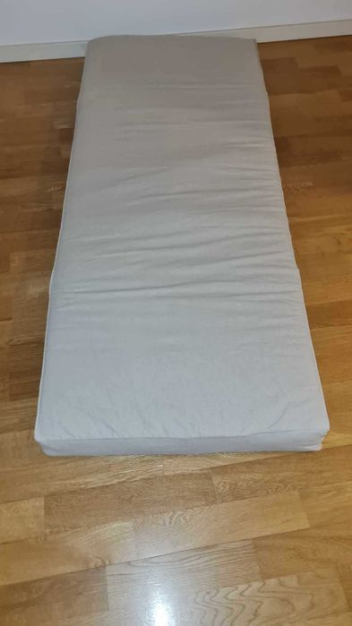 Colchão molas ensacadas, extra firme/bege, 80x200 cm