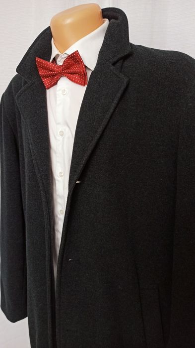 Sg Elegancki męski płaszcz L , XL dyplomatka wełniany płaszcz