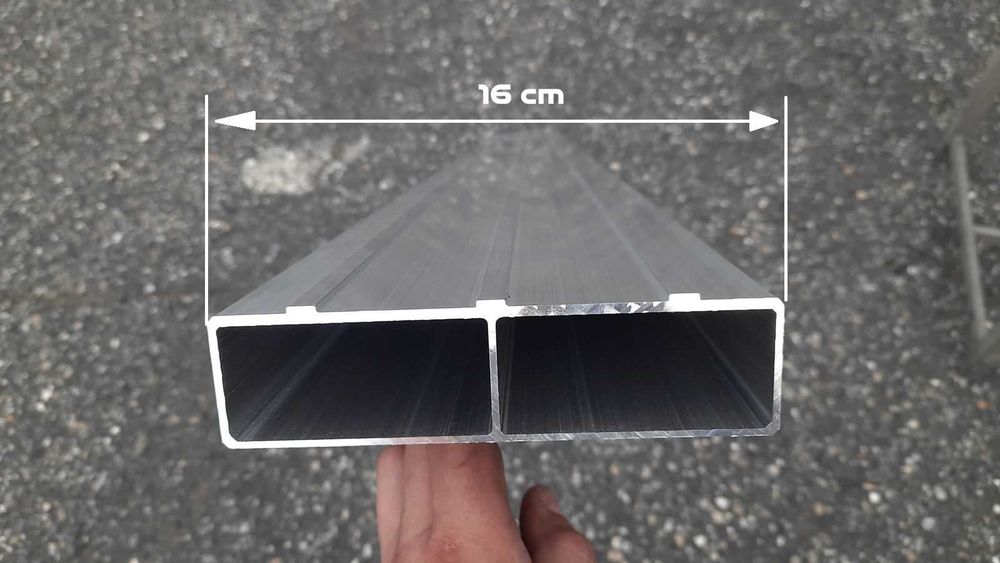 2 Lekkie Najazdy Aluminiowe Panelowe Frezowane do Busa Przyczepy 32cm szerokie