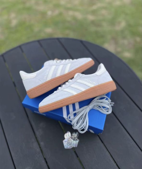 Adidas Handball Spezial Wonder Silver Off White Gum Premium Оригинал Кроссовки  Женские Новые Размеры