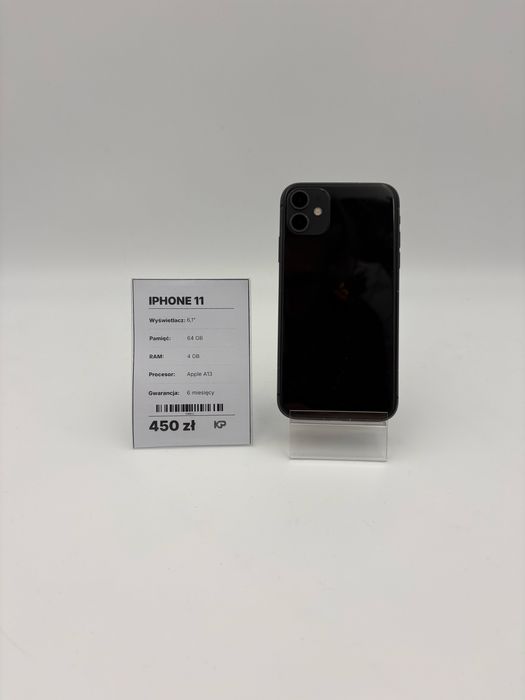 IPhone 11 Czarny 64GB 100%