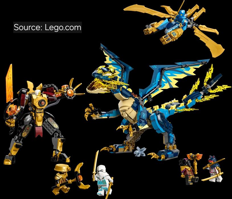 ENVIO GRATIS-LEGO 71796 Elemental Dragon vs The Empress Mech (Ninjago)