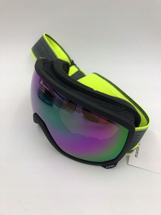Gogle narciarskie Alpina Scarabeo Q-Lite UV OTG czarne unisex