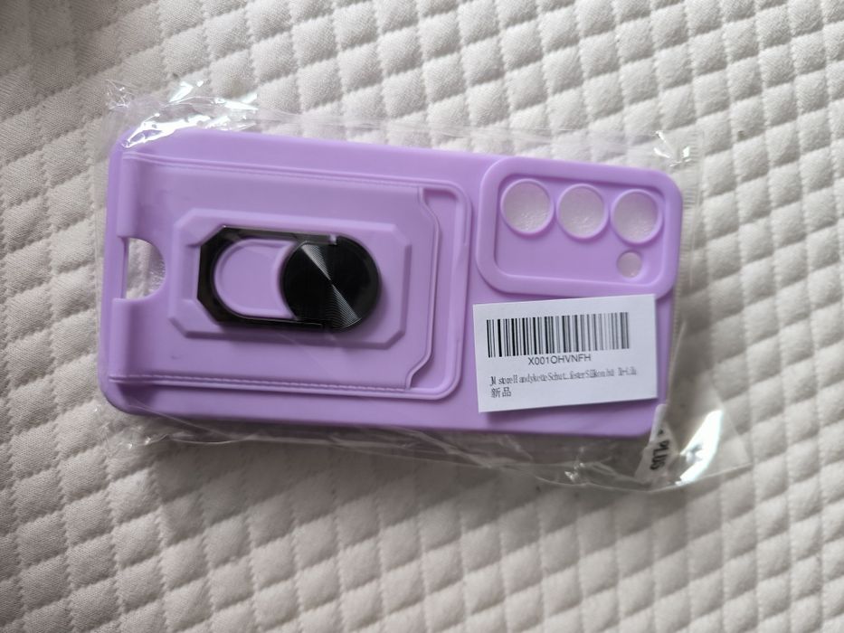 Etui na Samsung S23 Plus stand smycz pokrowiec ring silikonowe fiolet
