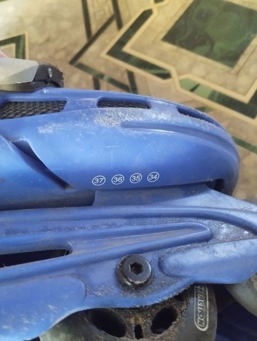 Сині ролики для прогулянок і навчання. Розміри 34-37