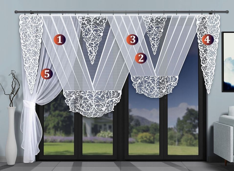 Firana panel ekranowy żakard 120 x 120 cm