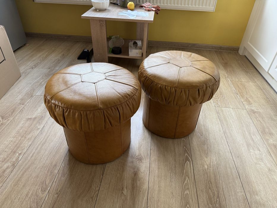 Komplet wypoczynkowy skórzany zestaw mebli