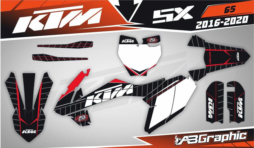 Наклейки KTM EXC XC-W XCW SX SXF SMC 125 250 300 450 Ендуро Супермото