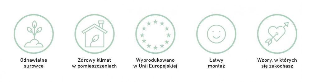 Ekologiczne panele ścienne BE.YOND ecowall SWISS KRONO Parasole