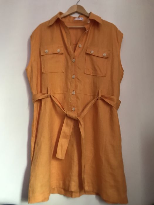 100% lniana soczysta pomarańcza MNG  rozm. 42 - XL