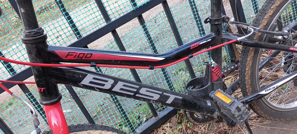 Rower górski Best 20 cali czerwono czarny