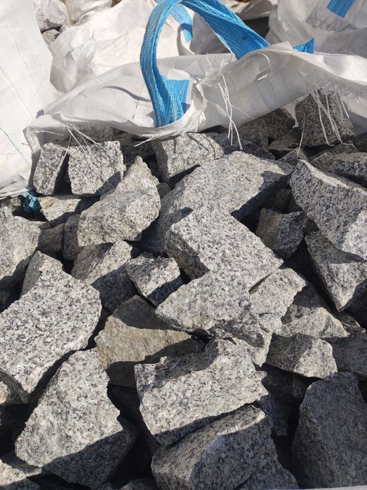 Kostka granitowa (łupek) do gabionów