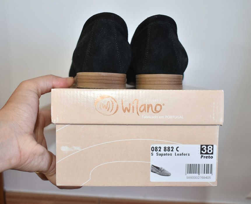 Sapatos em pele - senhora - marca Milano - NOVOS - Nº38