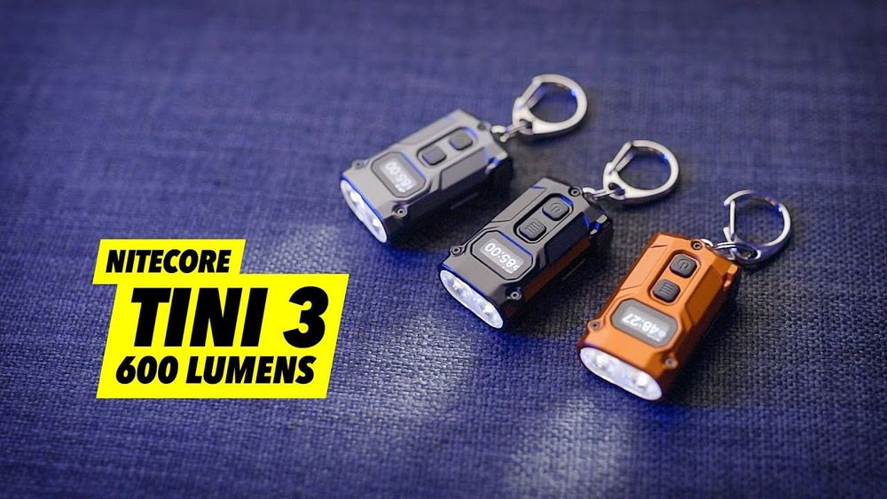 Наключний ліхтар із LED-дисплеєм Nitecore TINI 3 MCT (USB-C)