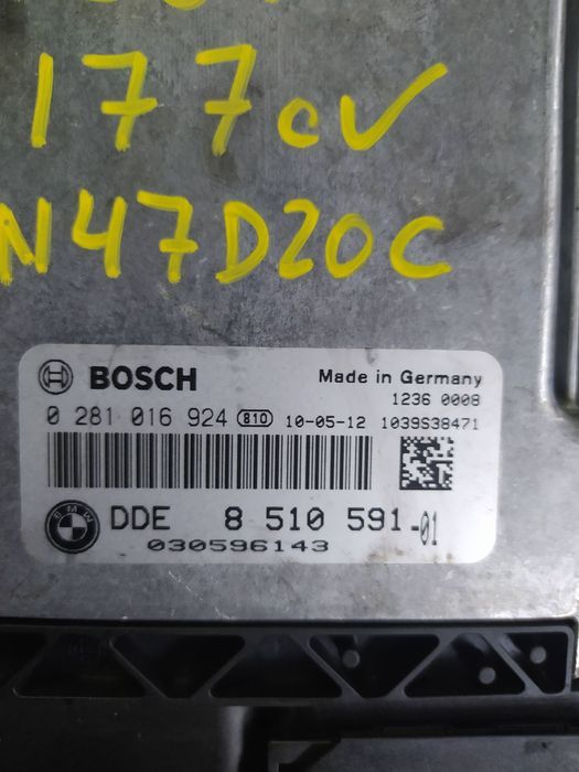 centralina BMW 120D 177cv 320D E87 E90 2010 N47D20C DDE8510591-