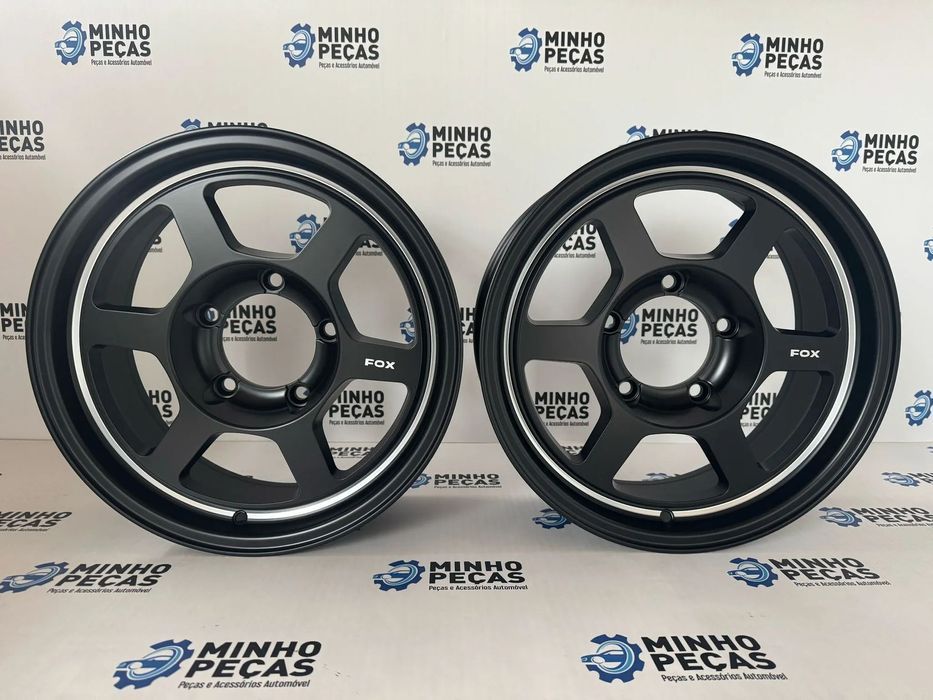 Jantes FOX em 16 Satin Black Machined Lip (5x139.7)