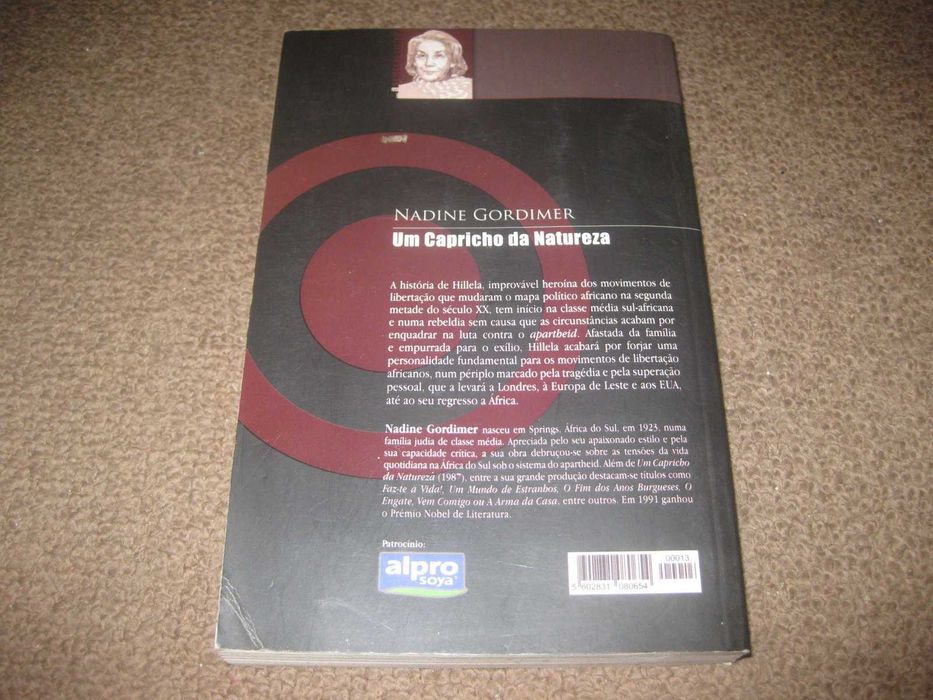 Livro "Um Capricho da Natureza" de Nadine Gordimer