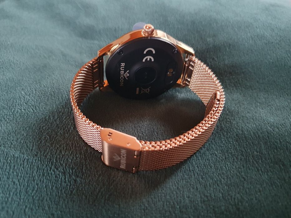 Nowy Zegarek Damski Smartwatch Rubicon KW10 RNBE37 Różowe Złoto ŁÓDŹ
