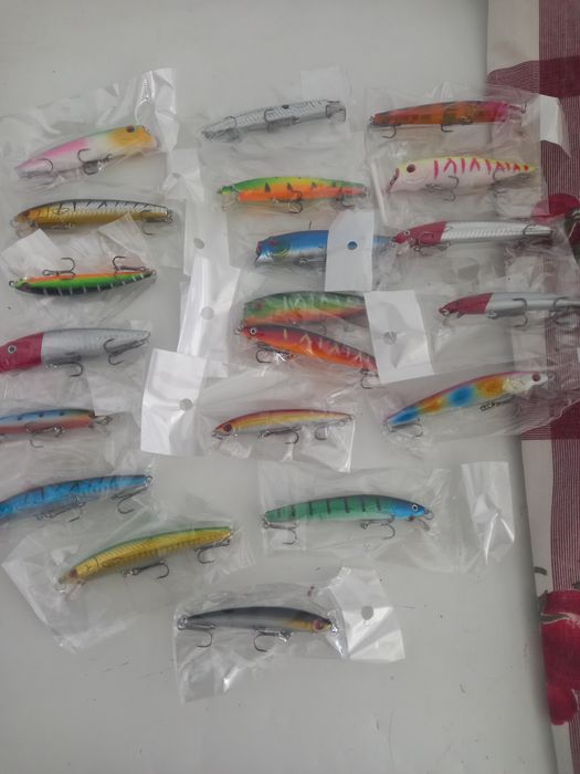 Iscas para pesca.