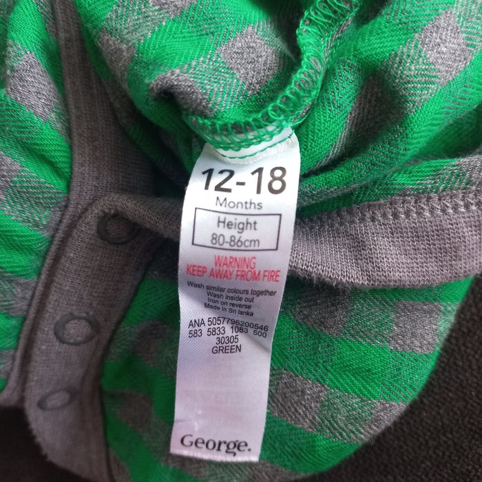 Body niemowlęce w kratę rozm.80-86