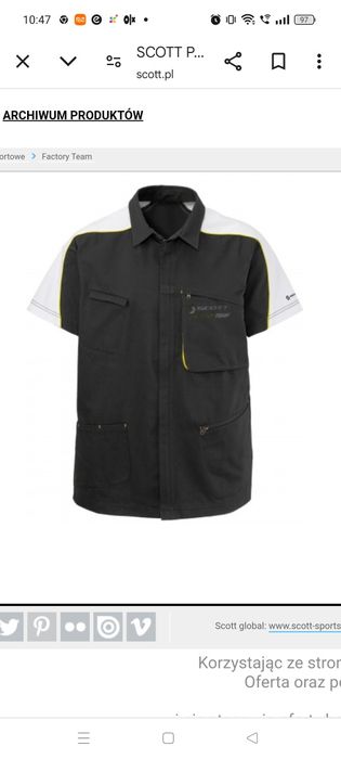 Koszulka techniczna rowerowa,serwisowa Scott Short ZIP caviar/Black xx