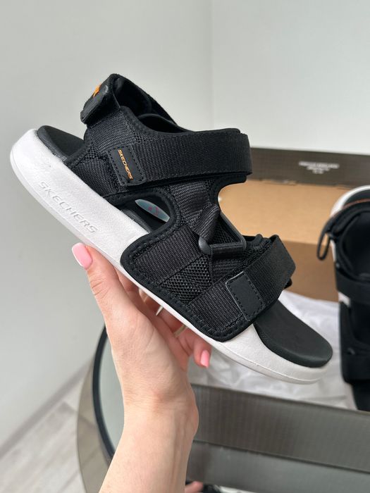 Качественные мужские босоножки на липучках Skechers 39/40/45/46р