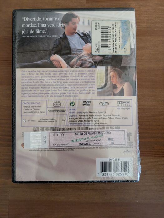 DVD NOVO e SELADO " Antes do Amanhecer " 1995