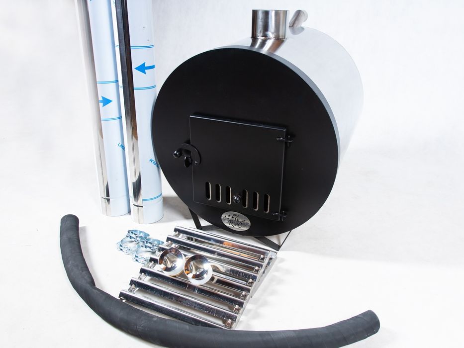 Piec cylindryczny DUŻY do balii ogrodowej/piec do basenu/jacuzi/bania