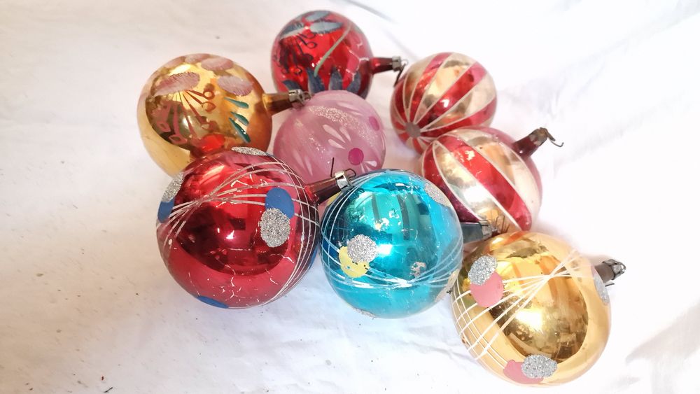 Bombki, duże, malowane