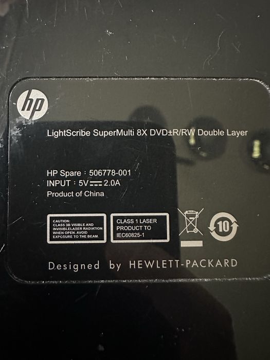 HP LightScribe SuperMulti 8X DVD±R/RW Double Layer – USB