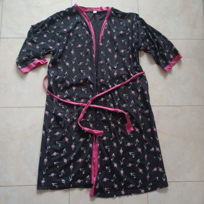 Szlafrok angielski bawełniany cienki L/ XL