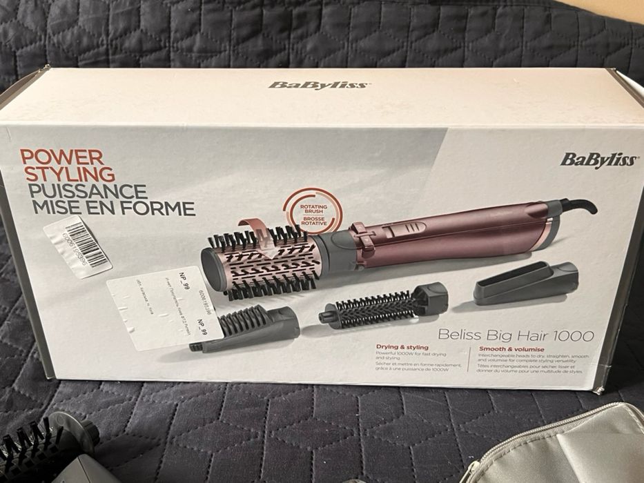 Фен-щітка BaByliss AS960E Beliss Big Hair 1000 з насадками